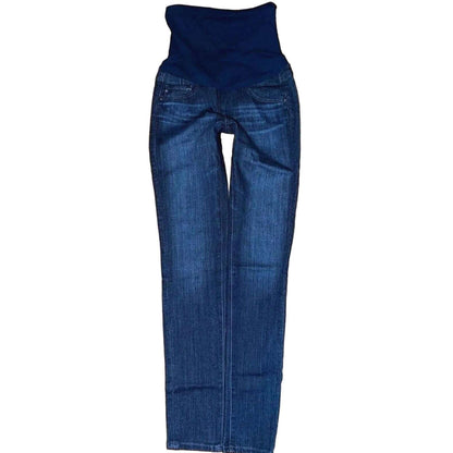 AG ADRIANO GOLDSCMIED Maternity Belly Panel Skinny Jeans Sz 24 R Maternity LN!