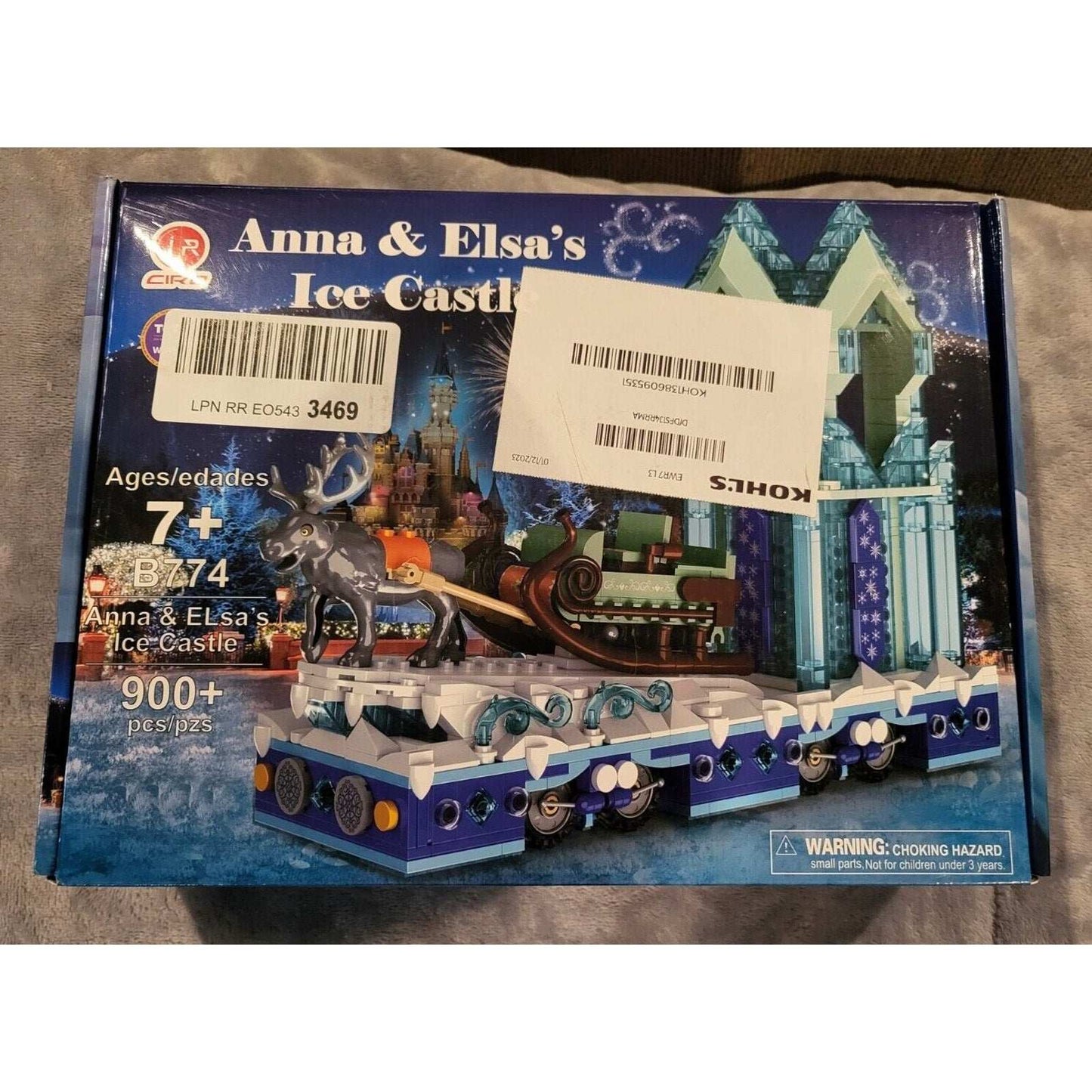 Disney's Frozen Anna & Elsa's Ice Castle 900+ pieces B774 Ciro for 7 Yrs+