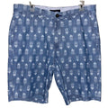 Tommy Hilfiger Chambray Pineapple Chino Shorts Sz 35 Mens New!