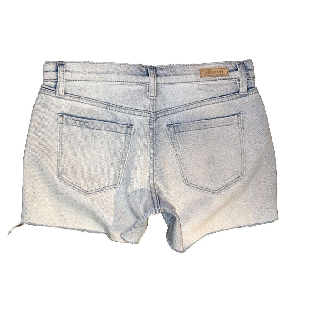 BLANK NYC The Fulton Roll Up Short Fray Hem Denim Jean Shorts Size 26