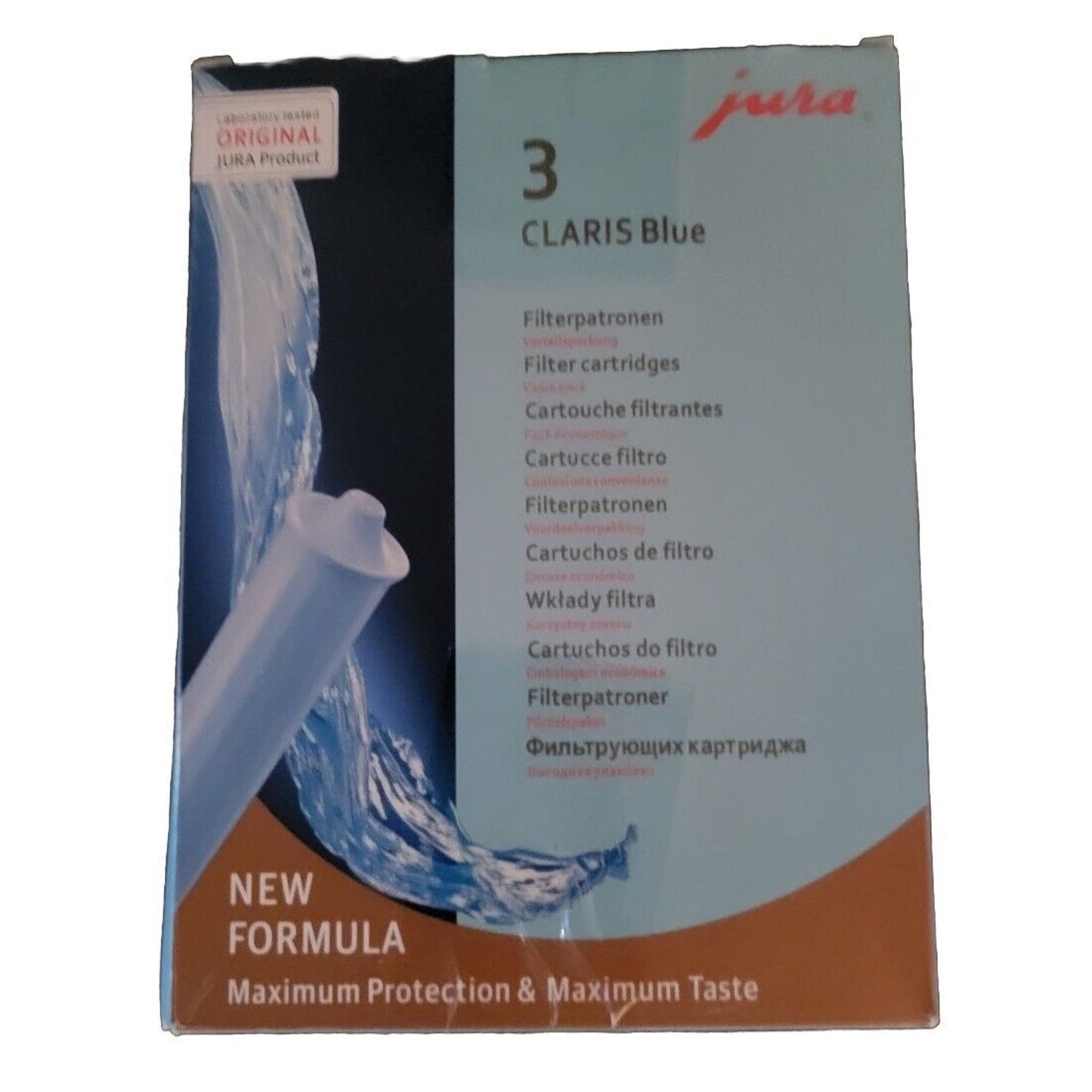 3x Jura 71312 Claris Blue Water Replacement Filter Cartridge Sealed New Formula