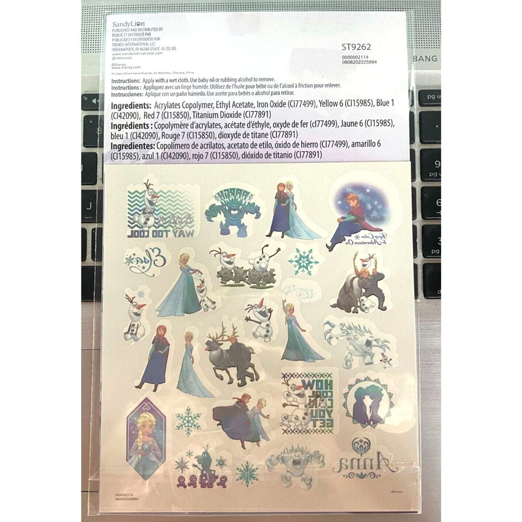 DISNEY Pixar FROZEN Pack of 25 Kids Temporary Tattoos New/Sealed