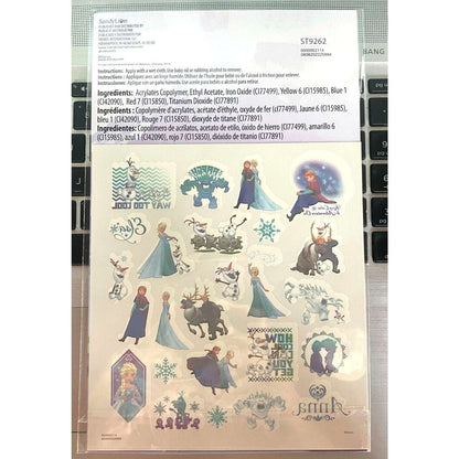 DISNEY Pixar FROZEN Pack of 25 Kids Temporary Tattoos New/Sealed