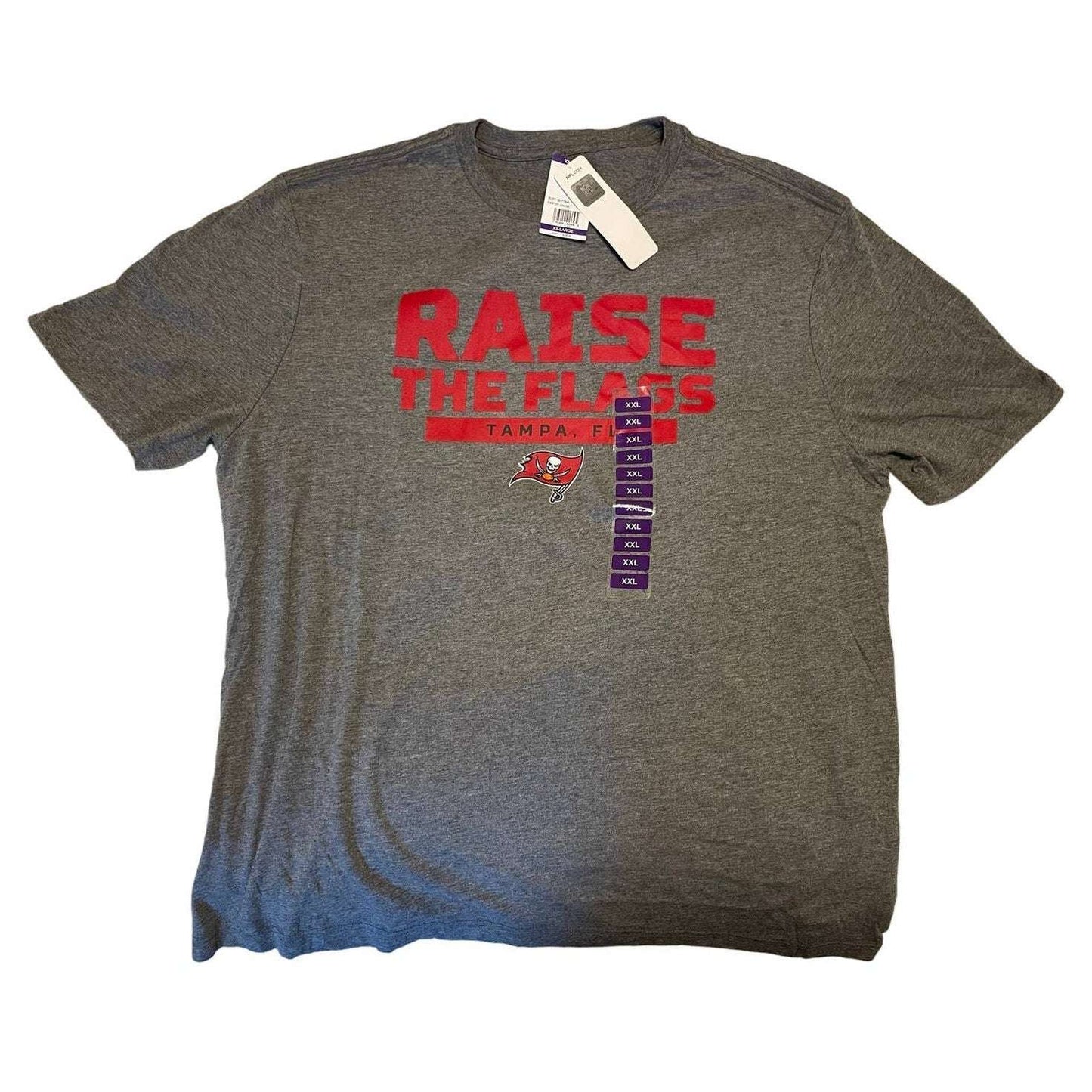 NFL Tampa Bay Buccaneers Raise the Flags T-Shirt Mens 2XL XXLNew With Tags