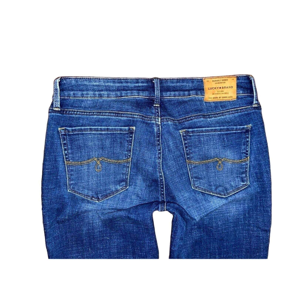 LUCKY BRAND Lolita Skinny Leg Medium Wash Whiskered Jeans Sz 10 /30 W 32 x L 28