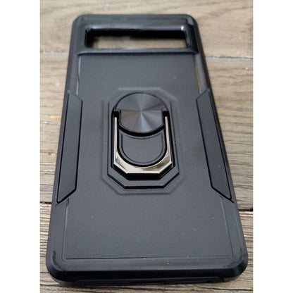 Google Pixel 7 Black Adventurer Drop Plus Heavy-Duty Phone Case w Kickstand