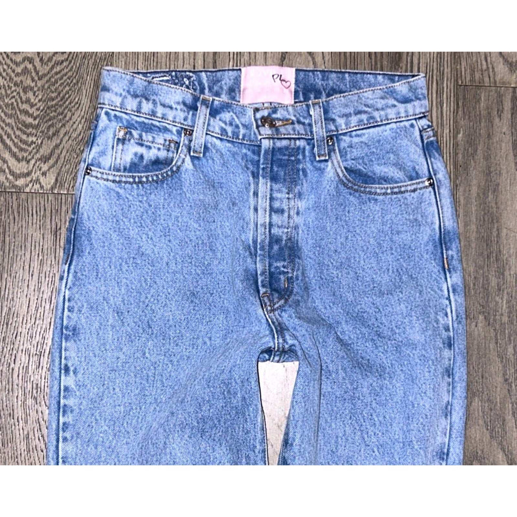 REVICE 90's Ex Boyfriend Button Fly High Rise Straight Relaxed Jeans Size 27