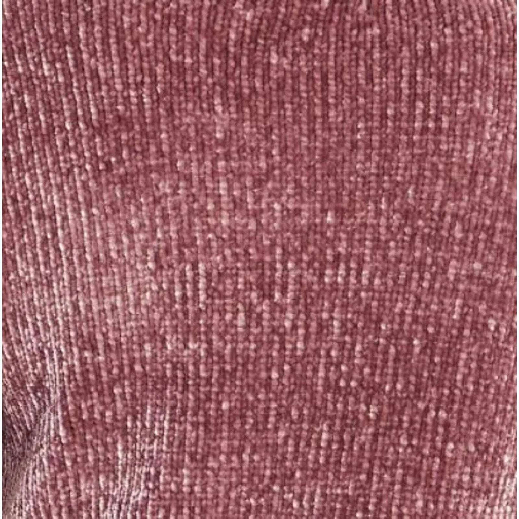 ORVIS V-Neck Pink Super Soft Chenille Long Sleeve Sweater Sz M (Medum)