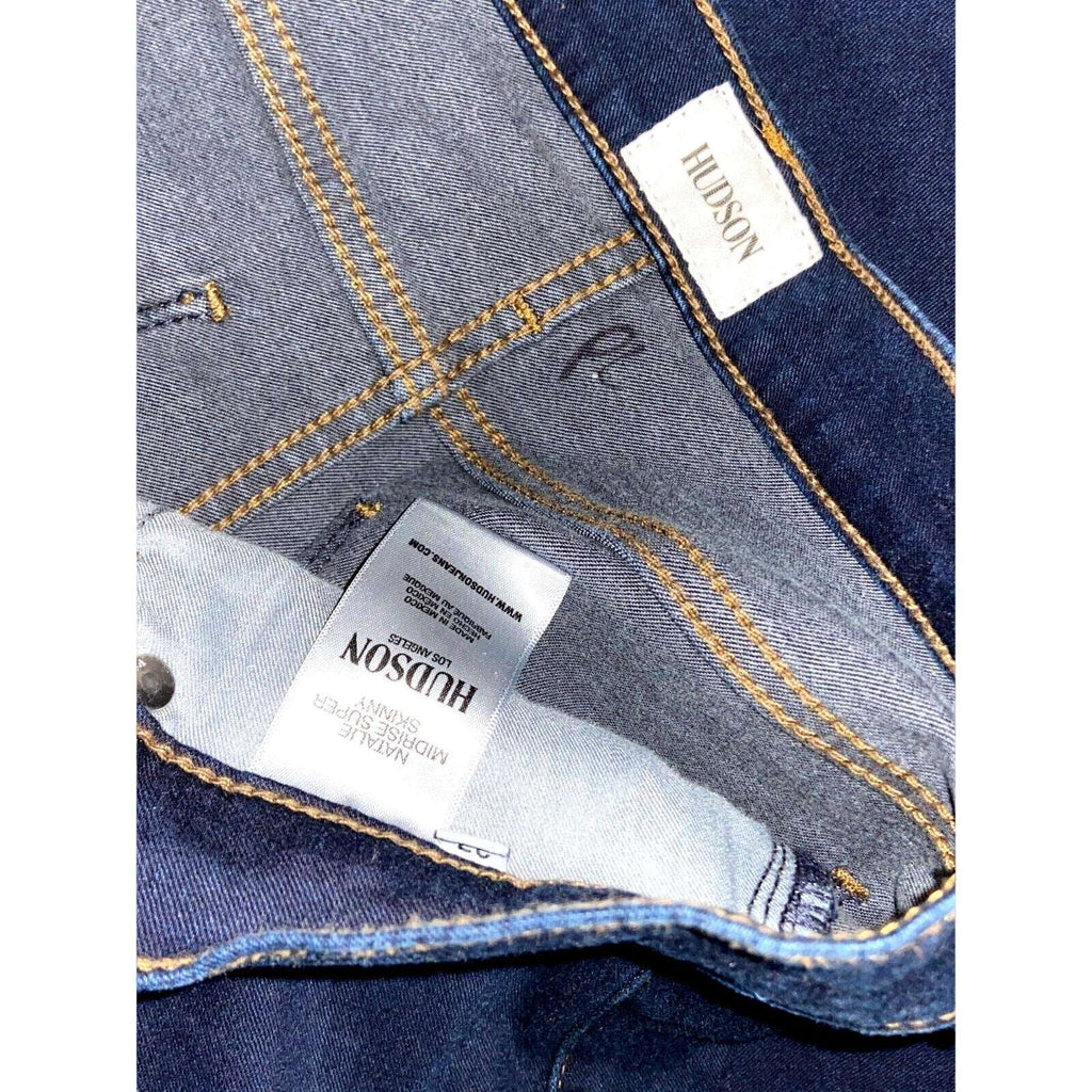 HUDSON Natalie Mid Rise Super Skinny Soft Denim Jeans Size 27