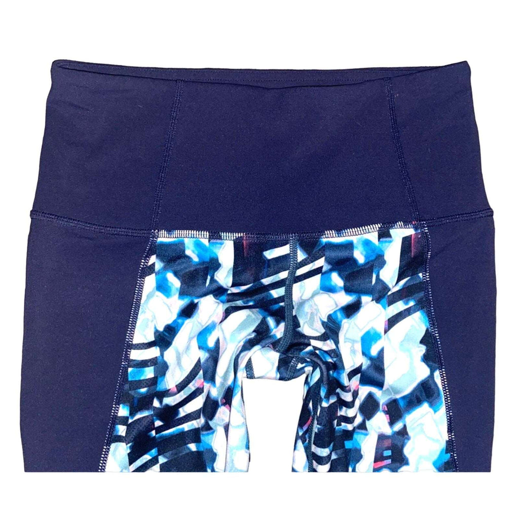ATHLETA Navy Blue Multi Printed Leggings Size XS (X-Small) Gym/Workout/Running