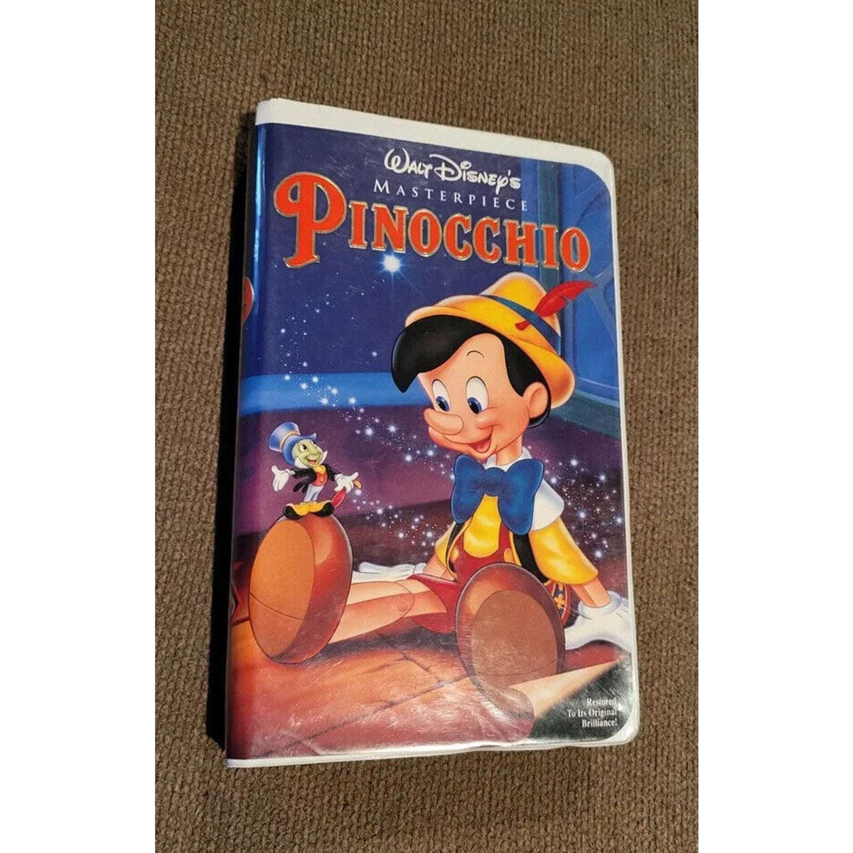 Walt Disney's Masterpiece Collection Edition Pinocchio Rare VHS 1993 #239