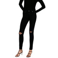 Adriano Goldschmied Farrah High Skinny Ankle 1 Year Midnight Black Destructed 24