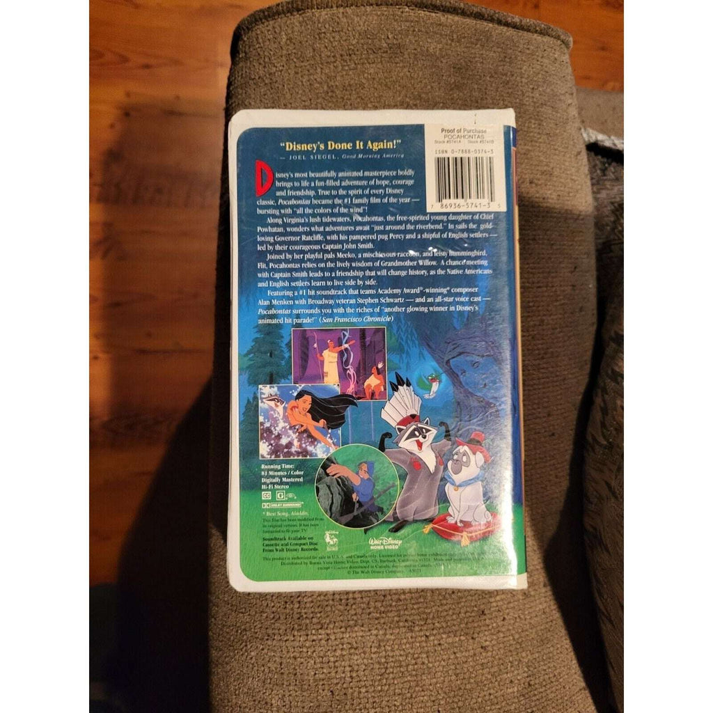 Disney Pocahontas Masterpiece Collection Walt Disney VHS #5741