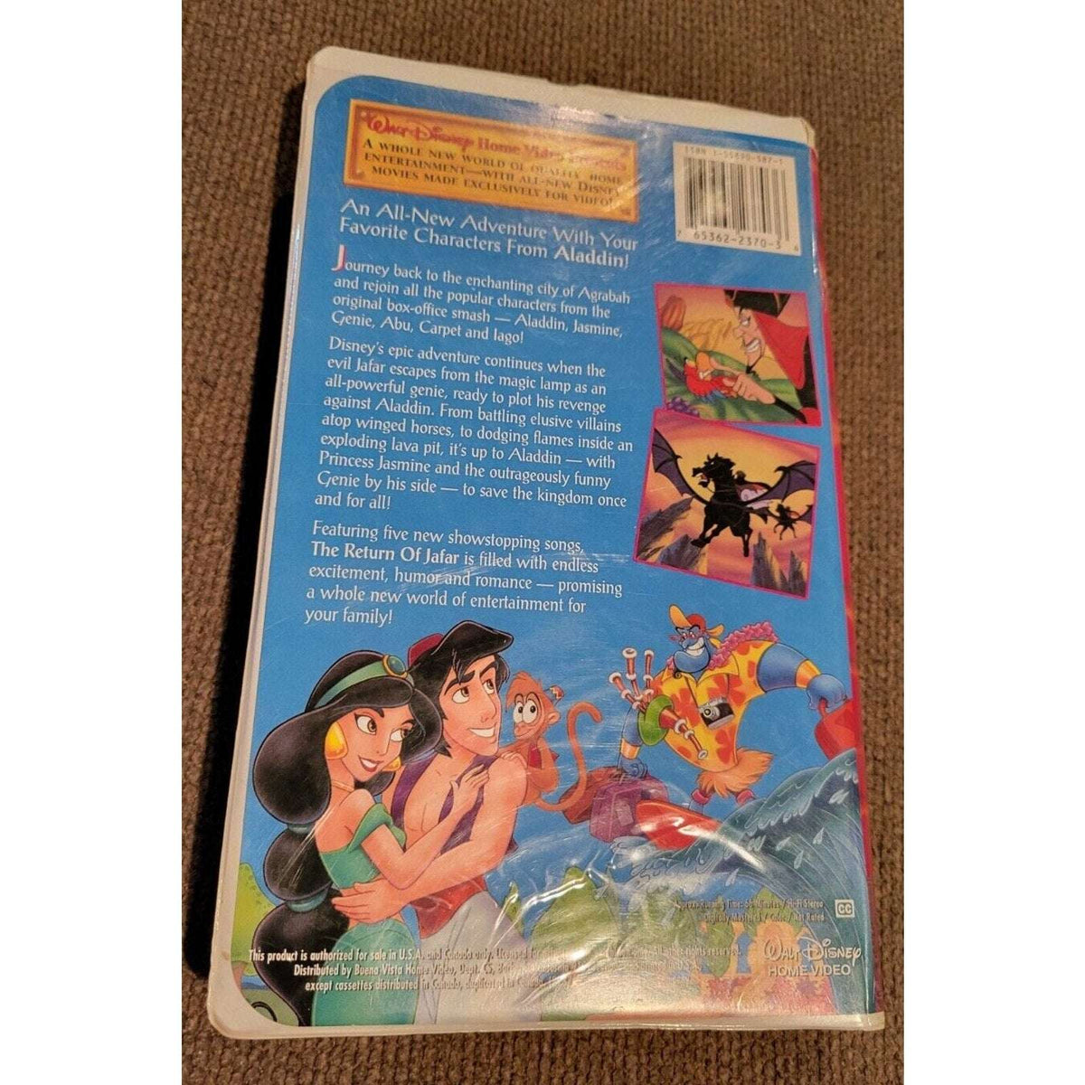Walt Disney's The Return of Jafar VHS 1994 #2237