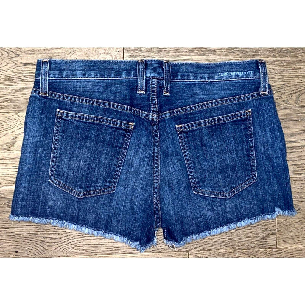 CURRENT ELLIOTT The Boyfriend Short in Love Cut Off Denim Jean Shorts Size 26