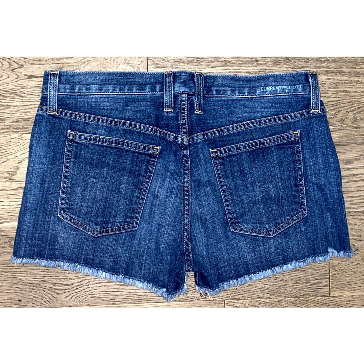 CURRENT ELLIOTT The Boyfriend Short in Love Cut Off Denim Jean Shorts Size 26