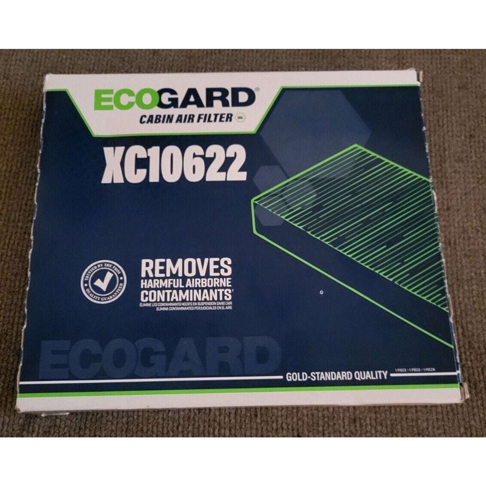 ECOGARD XC10622 Premium Cabin Air Filter Removes Harmful Airborne Contaminants