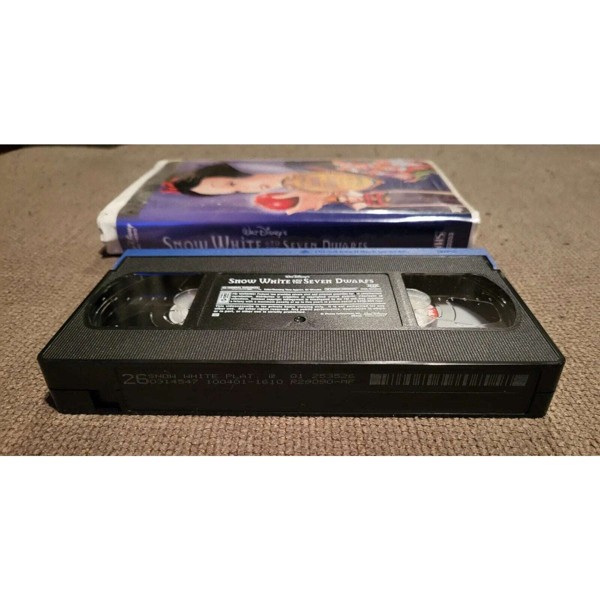 SNOW WHITE AND THE SEVEN DWARFS Walt Disney's Platinum Edition 2001 VHS