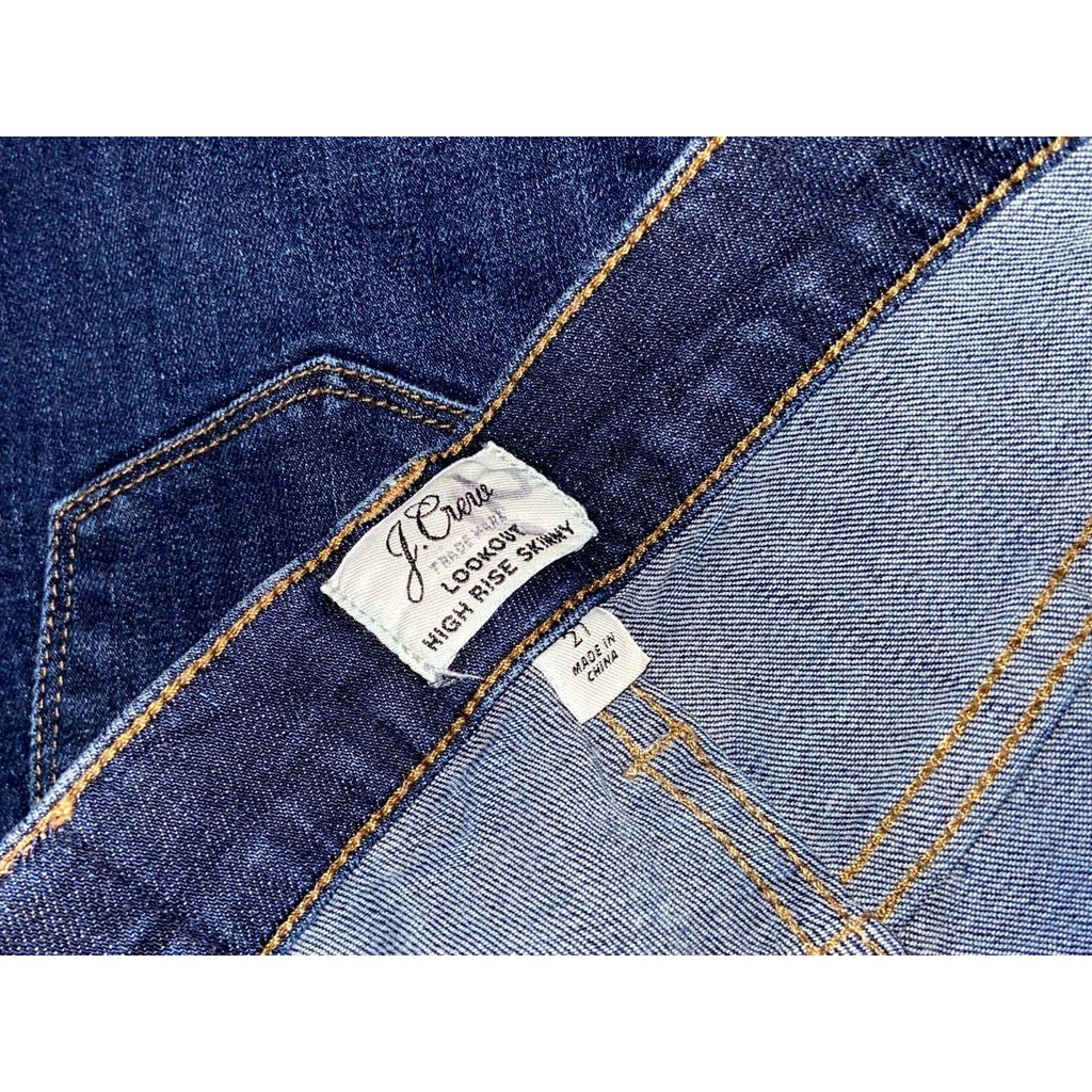 J.Crew JCREW Lookout High Rise Skinny Leg Stretch Jeans Size 27
