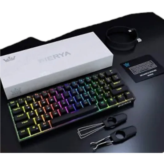 DIERYA DK61E 60% Mechanical Gaming Keyboard Gateron Optical Switch RGB Backlit