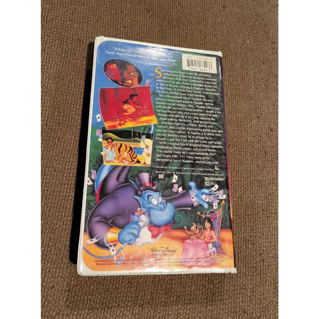 Walt Disney's Classic Aladdin VHS ** Black Diamond Edition 1993 #1662