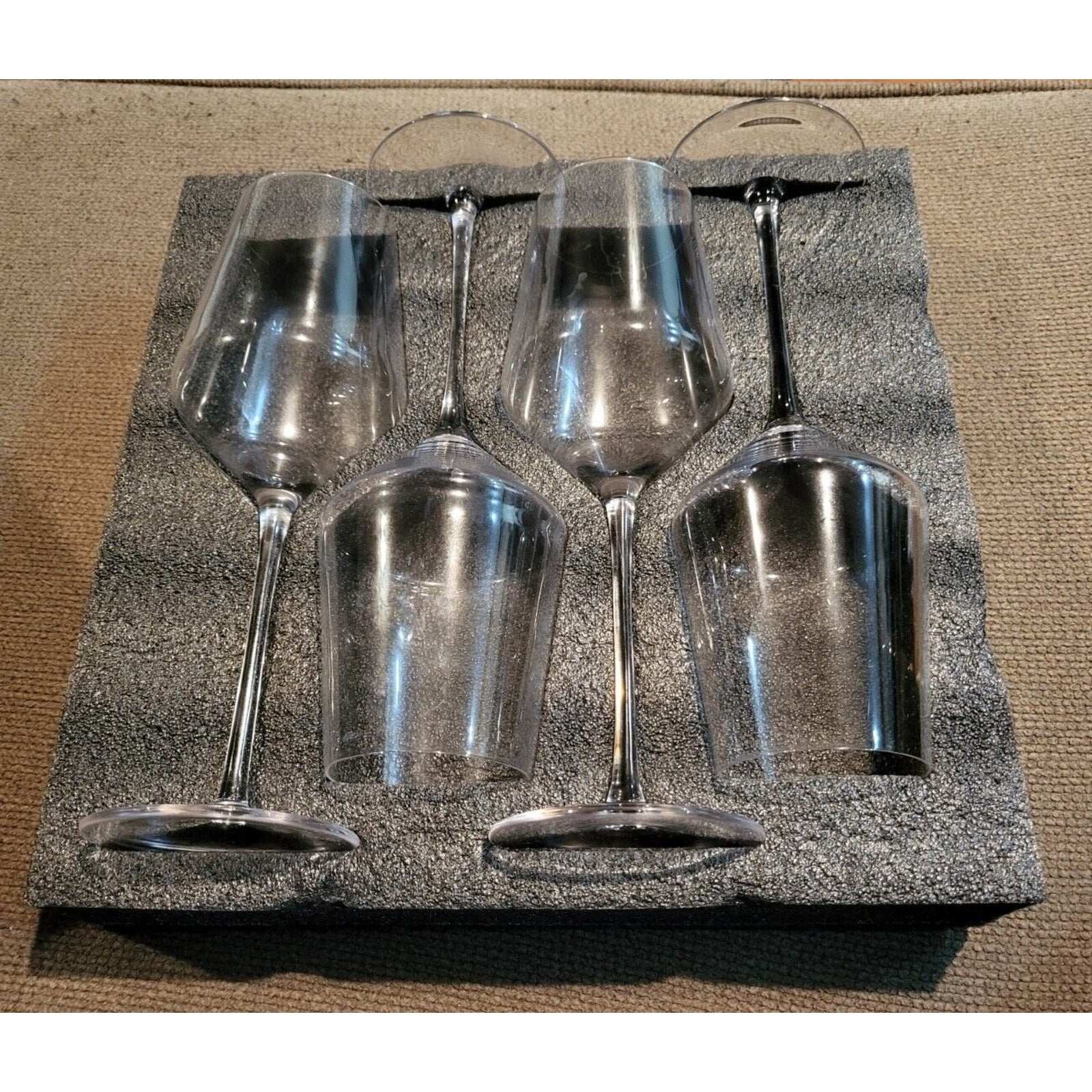 Luna & Mantha Premium Crystal Hand Blown , Long Stem Wine Glasses LM-1035 4 pcs