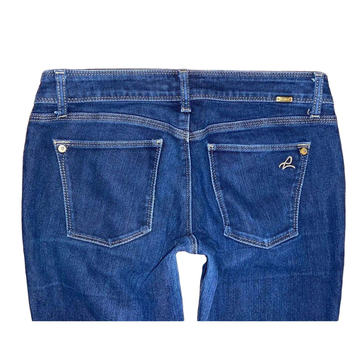 DL1961 ANGEL Mid Rise Skinny Leg Ankle Jeans in Mariner Wash Size 28