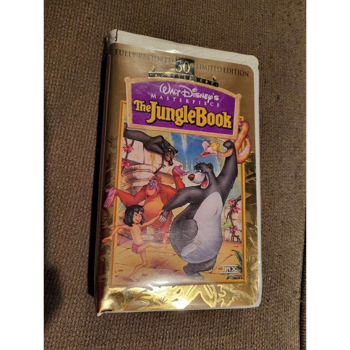 Walt Disney's The Jungle Book 30th Anniversary Limited Edition Masterpiece VHS