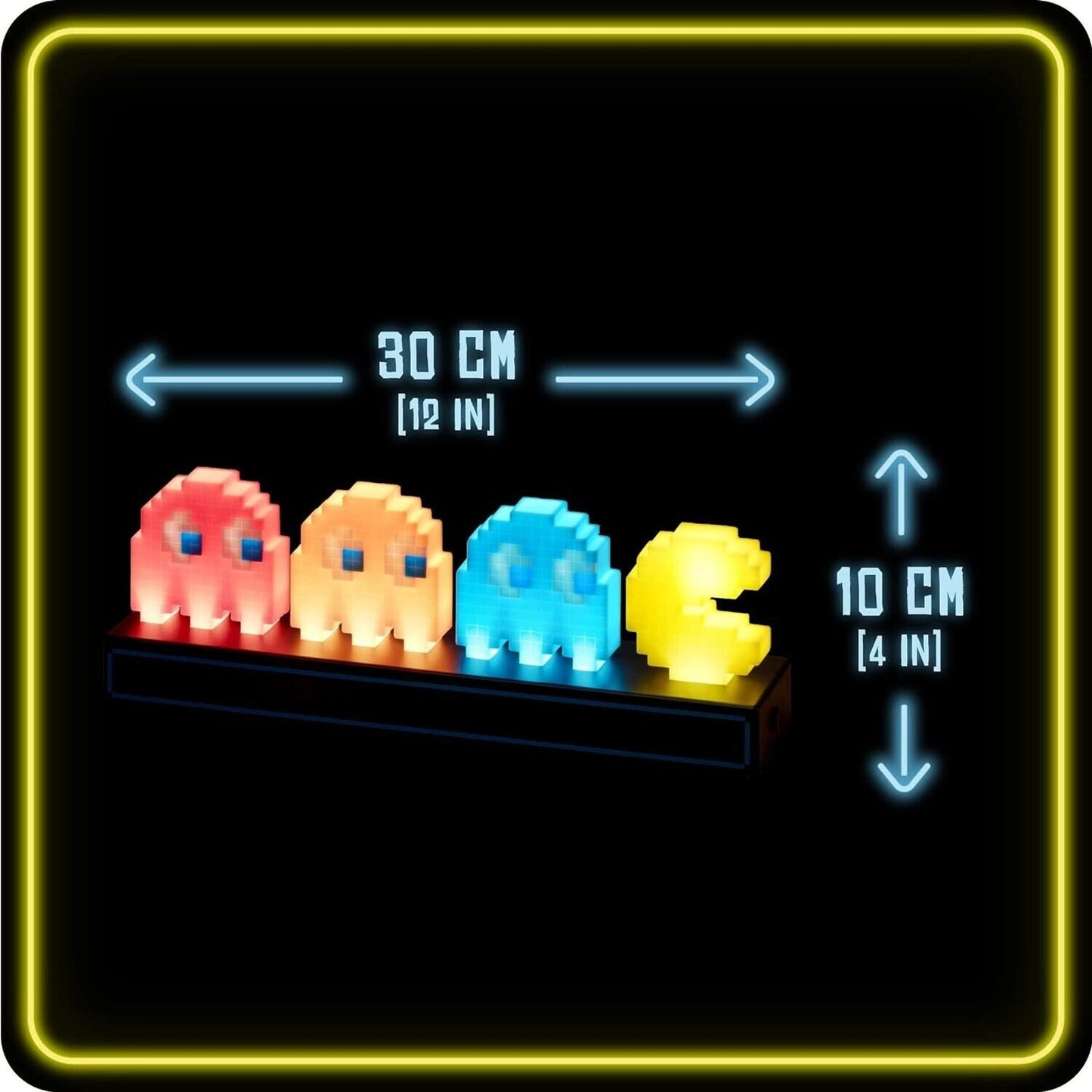 Pac-Man and Ghost Light Lamp 3 Modes - Music Reactive - Video Game Collectable