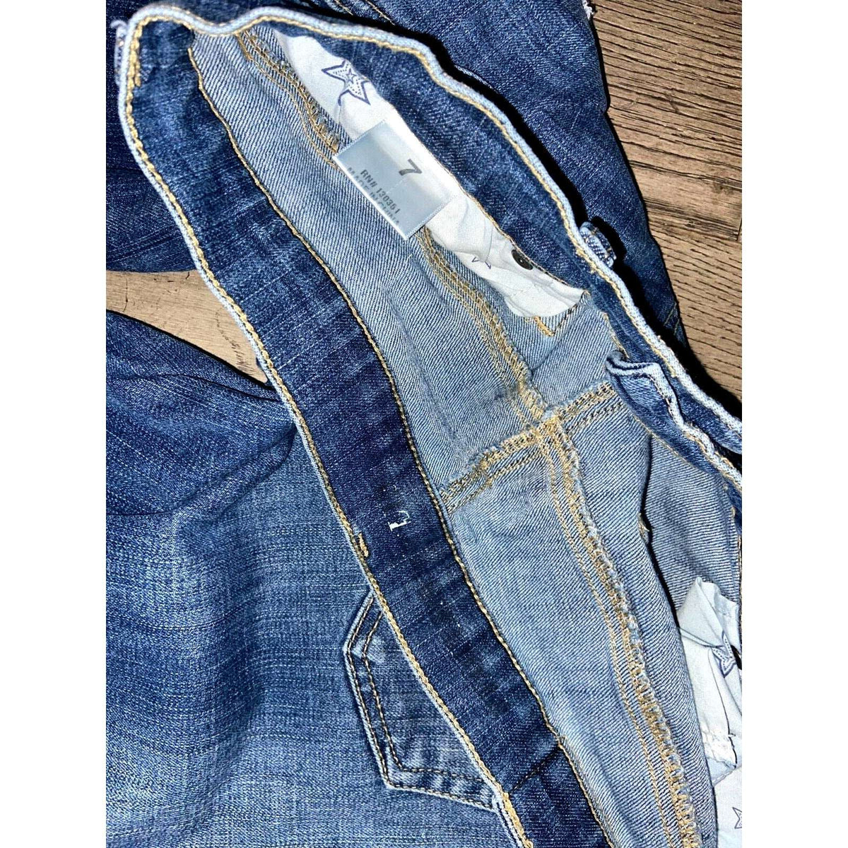 People's Liberation Mid Rise Relaxed Skinny Leg Stretch Jeans Size 7 Women's