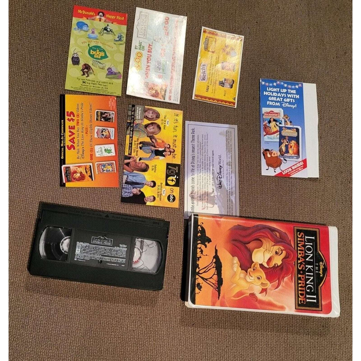 Disney's The Lion King II Simba's Pride VHS 1998 #8804