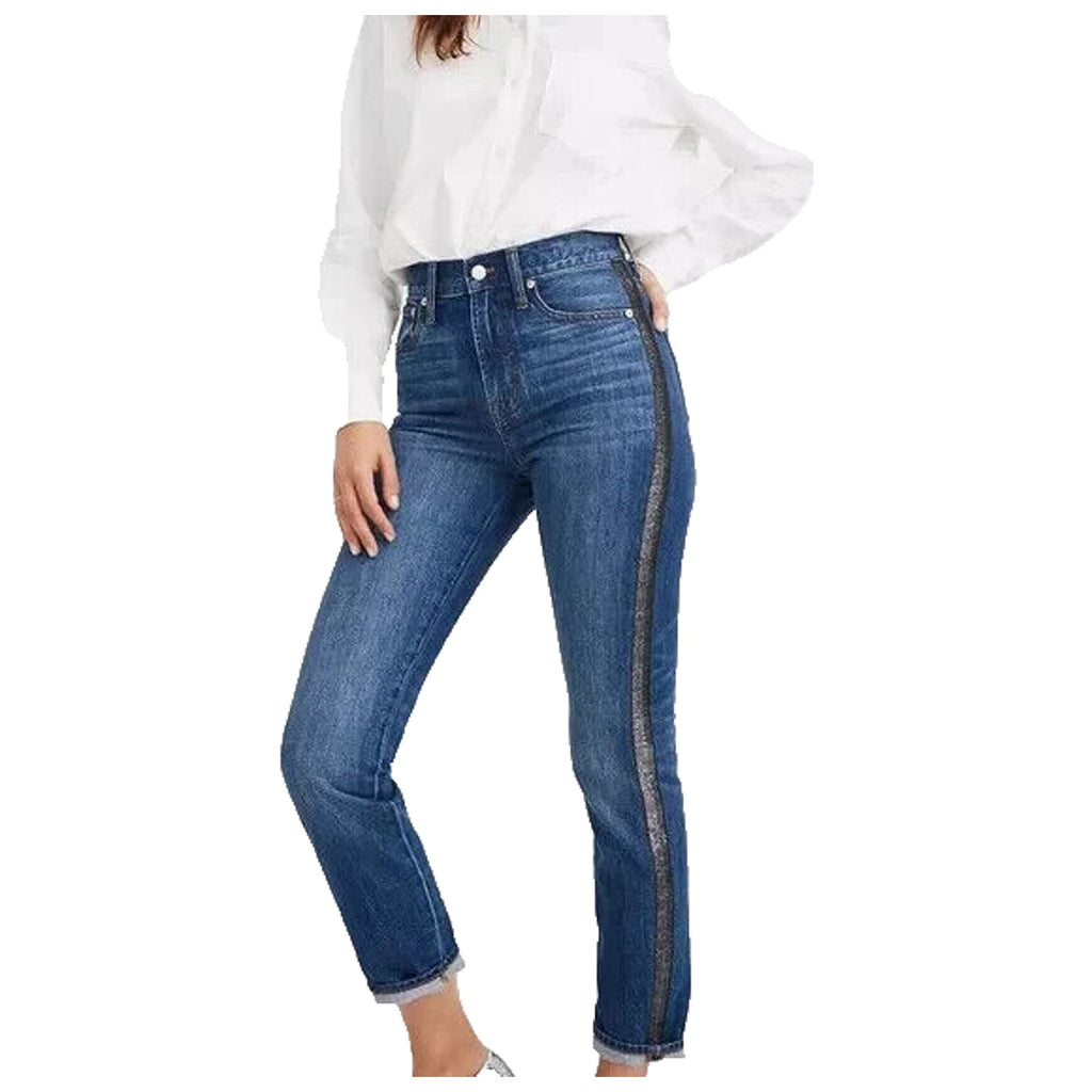 Madewell The Perfect Vintage Jean Metallic Tuxedo Edition Size 27 Women's