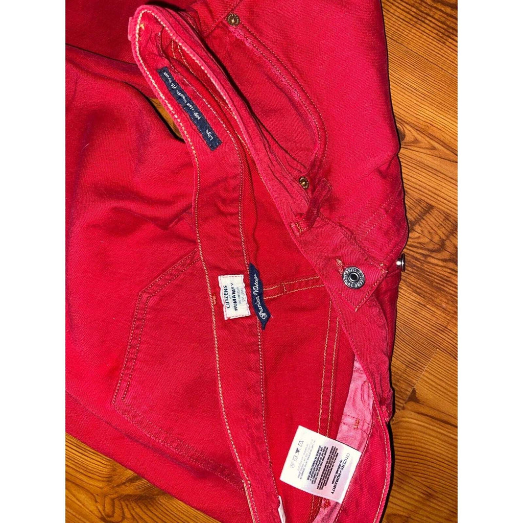 CITIZENS OF HUMANITY Vintage Liya High Rise Classic Fit Crop n Double Dare Sz 30