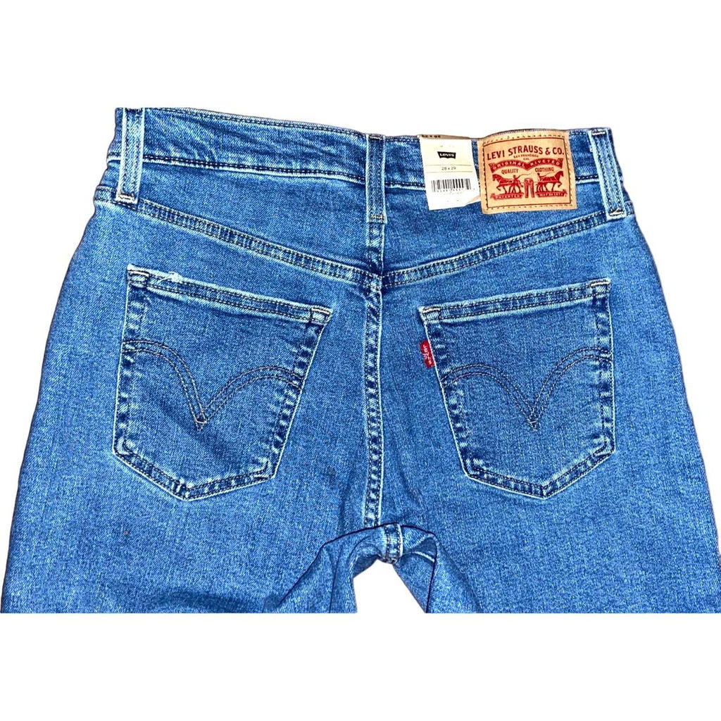 NEW! LEVI'S High Waisted Tapered Mom Jeans Size W 28 L 29 Womens