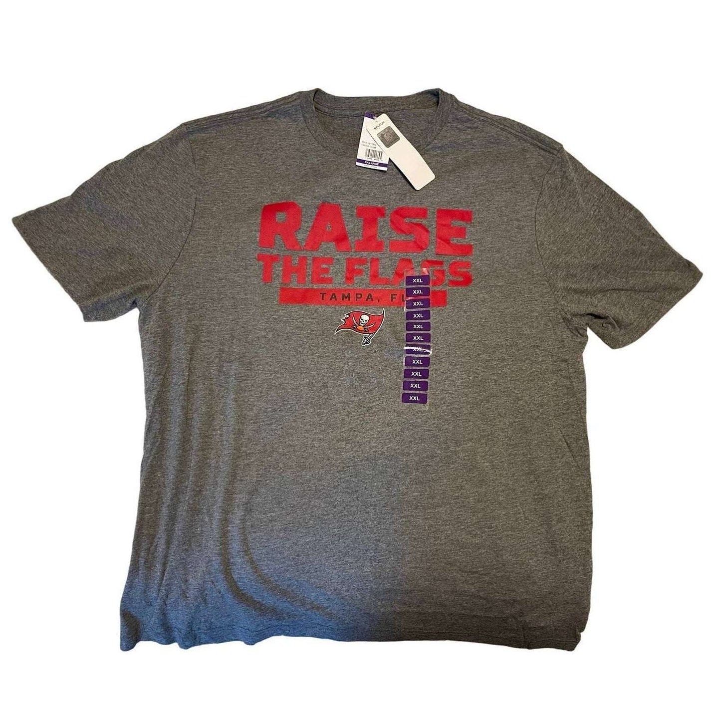 NFL Tampa Bay Buccaneers Raise the Flags T-Shirt Mens 2XL XXLNew With Tags