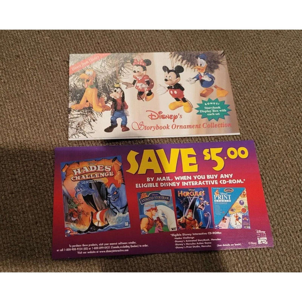 Walt Disney's Hercules 1997 Masterpiece Collection Walt Disney VHS With Inserts