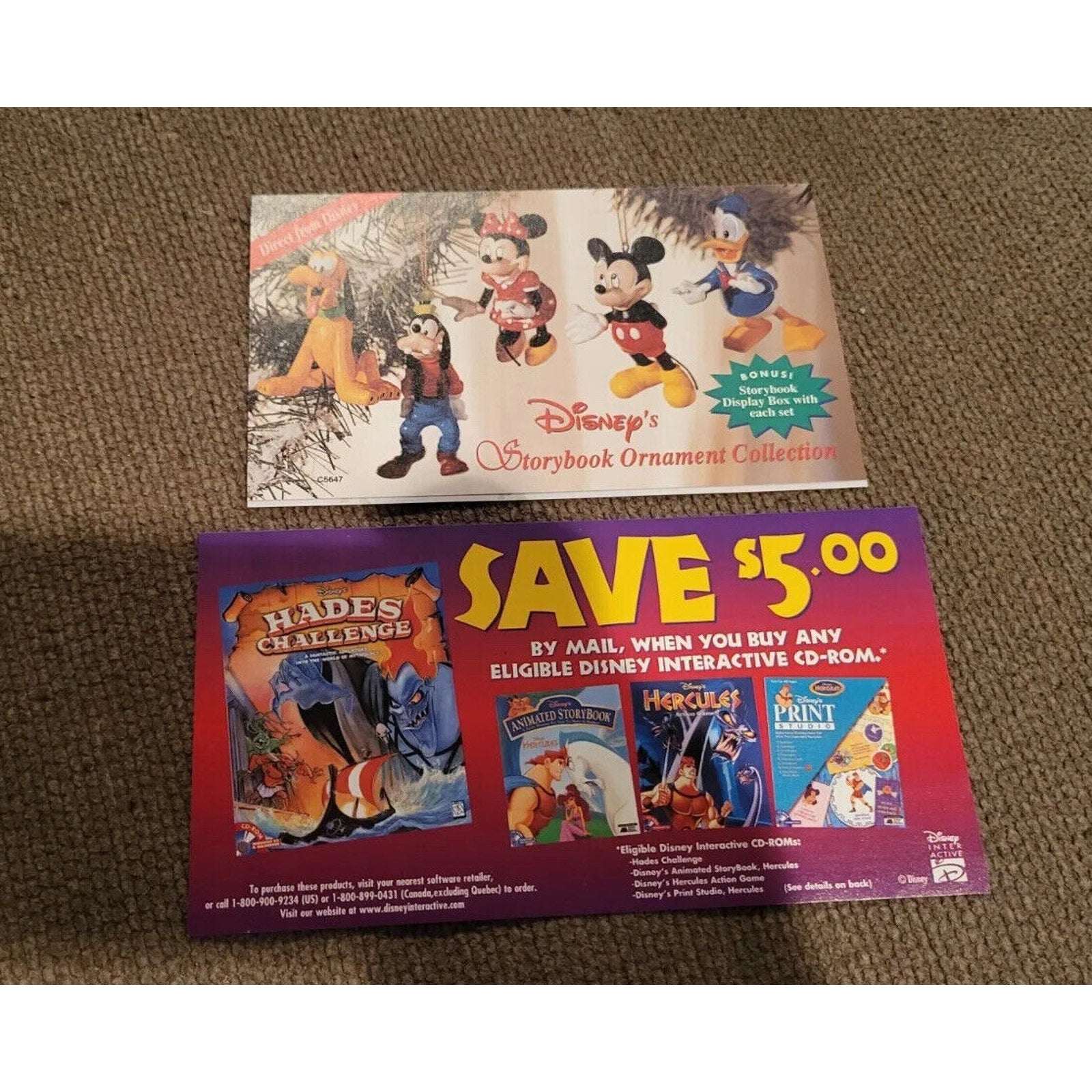 Walt Disney's Hercules 1997 Masterpiece Collection Walt Disney VHS With Inserts
