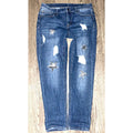 People's Liberation Mid Rise Relaxed Skinny Leg Stretch Jeans Size 7 Women's