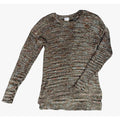 Cupio Fall Colored Metallic Shimmer Cable Knit Crew Neck Sweater Sz M ( Medium)