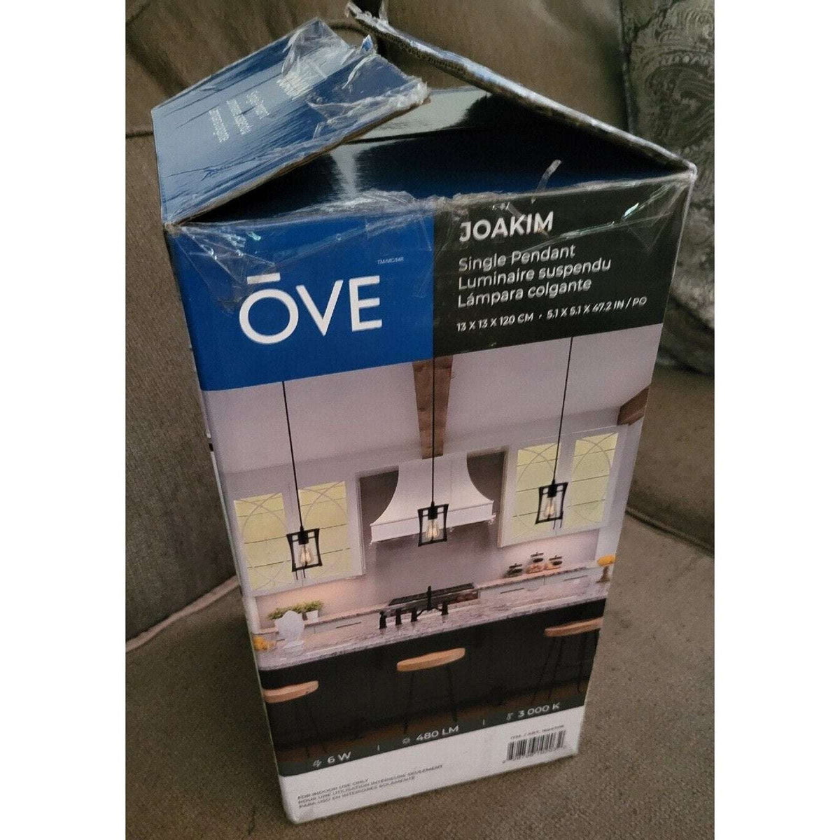 Ove Decors Joakim Industrial Modern Farmhouse Single Pendant Light Color: Black