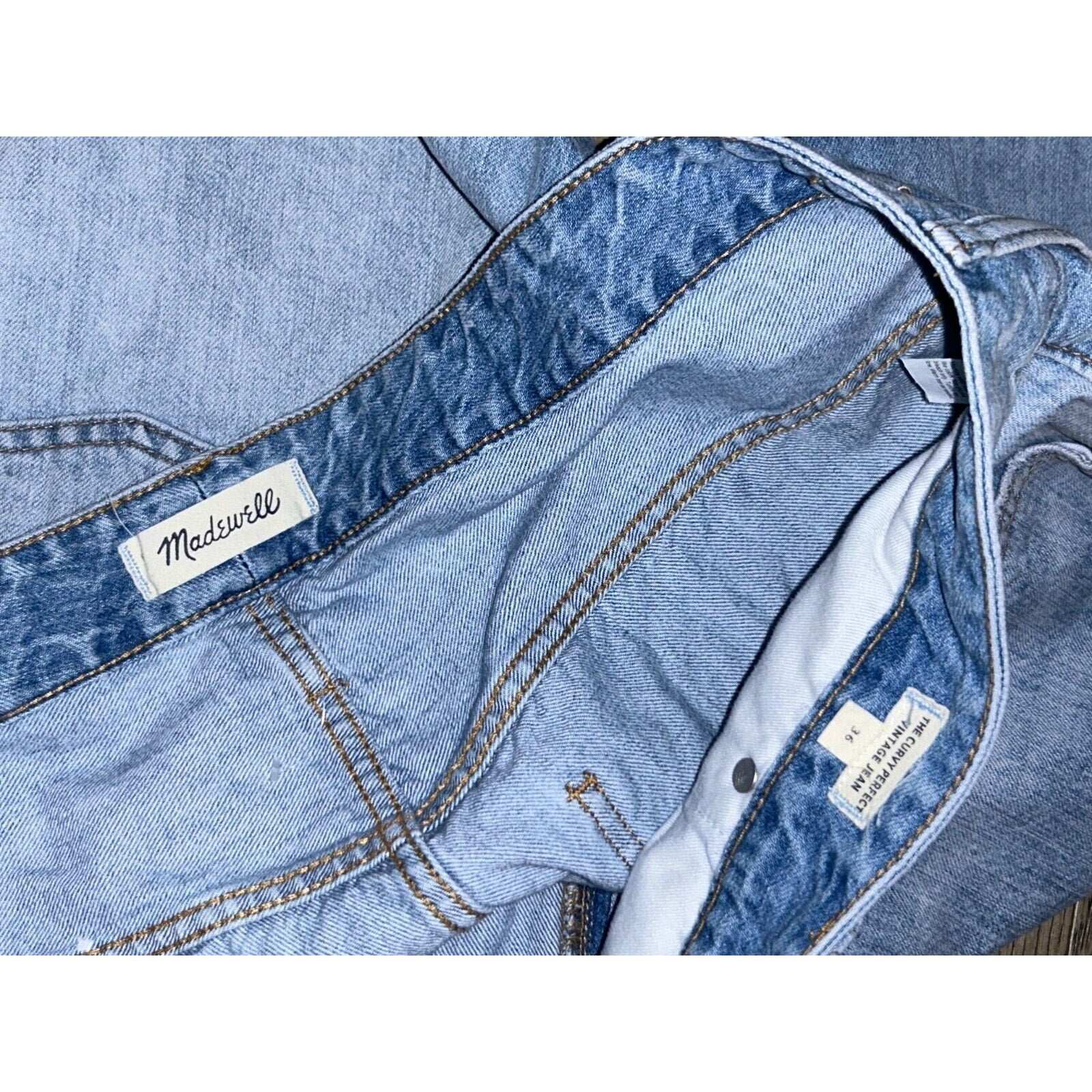 Madewell The Curvy Perfect Vintage Jeans High Rise Tapered Size 36 (like 18W)