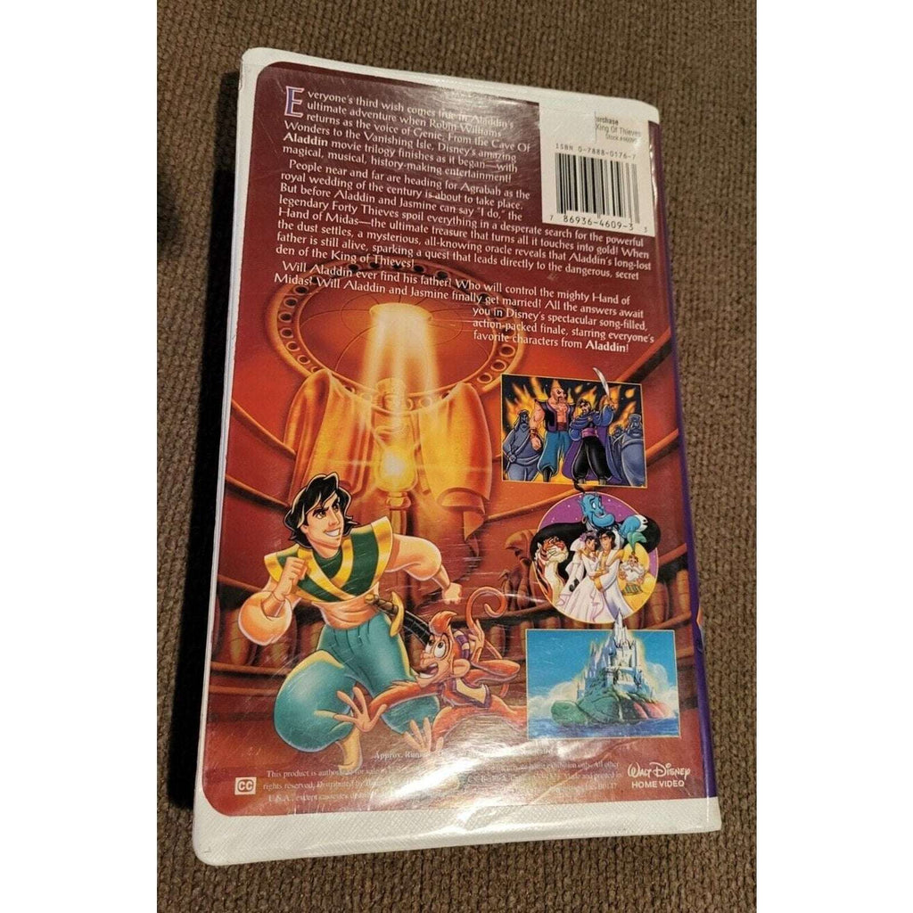 Walt Disney's Aladdin and the King of Thieves 1996 VHS #4609