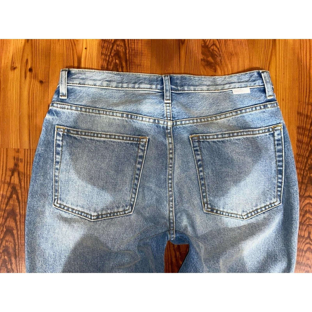 BOYISH Billy High Rise Distressed Relaxed Skinny Button Fly Jeans Sz 30